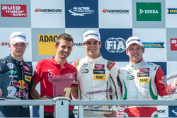 Podium, Nikita Mazepin, HitechGP Dallara F312 - Mercedes-Benz, Lance Stroll, Prema Powerteam Dallara F312 - Mercedes-Benz, Nick Cassidy, Prema Powerteam Dallara F312 - Mercedes-Benz