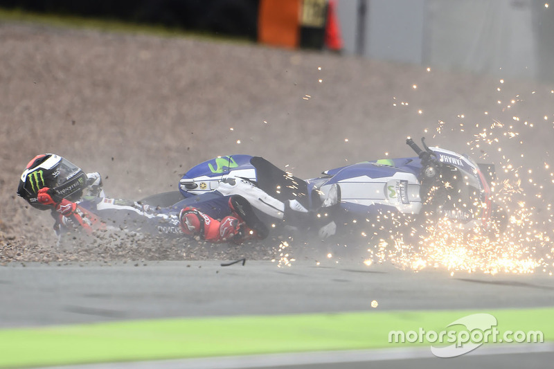 Jorge Lorenzo, Yamaha Factory Racing accidente