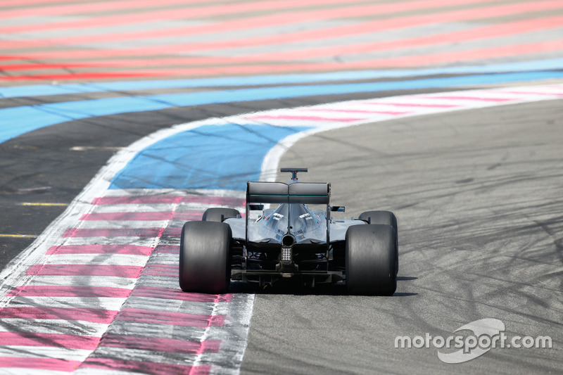 Pascal Wehrlein, Mercedes AMG F1 W06 Hybrid, con le Pirelli 2017