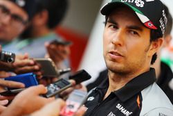 Sergio Pérez, Sahara Force India F1 con los medios
