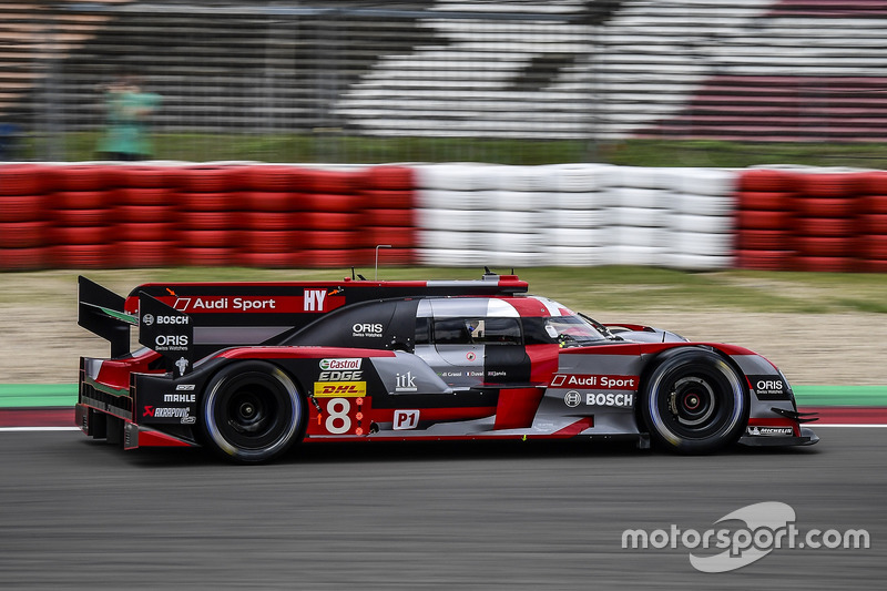 #8 Audi Sport Team Joest, Audi R18 e-tron quattro: Lucas di Grassi, Loic Duval, Oliver Jarvis