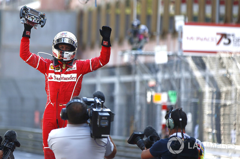 Race winner Sebastian Vettel, Ferrari