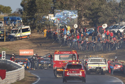Crash on the second lap