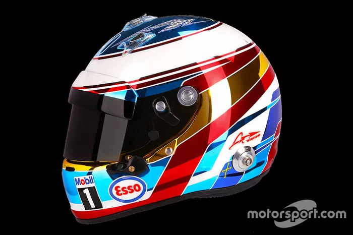 Casco de Fernando Alonso en 2016 (Mónaco)