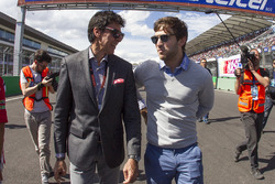 Jimmy Morales director de la serie Nascar México Y Daniel Suárez Grand Marshall de la carrera