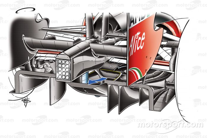 Ferrari F60 (660) 2009 diffuser detail