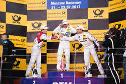 Podium : le vainqueur Maro Engel, Mercedes-AMG Team HWA, Mercedes-AMG C63 DTM, le deuxième, Mattias Ekström, Audi Sport Team Abt Sportsline, Audi A5 DTM, le troisième, Bruno Spengler, BMW Team RBM, BMW M4 DTM