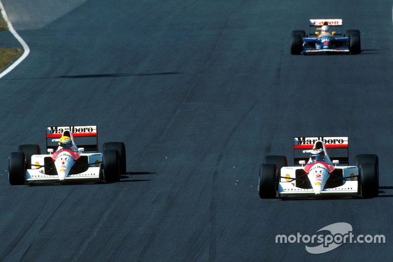 Ayrton Senna, McLaren Honda, Gerhard Berger, McLaren Honda