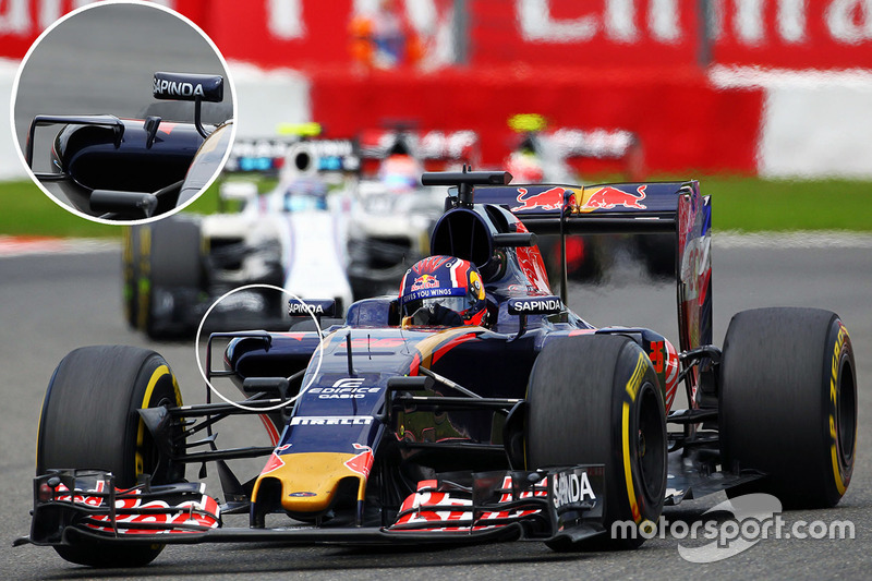 Détails des pontons de la Toro Rosso STR11 de Carlos Sainz Jr., Scuderia Toro Rosso