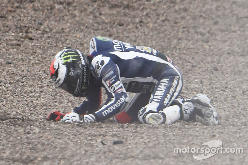 Jorge Lorenzo, Yamaha Factory Racing crash