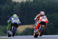 Dani Pedrosa, Repsol Honda Team and Valentino Rossi, Yamaha Factory Racing