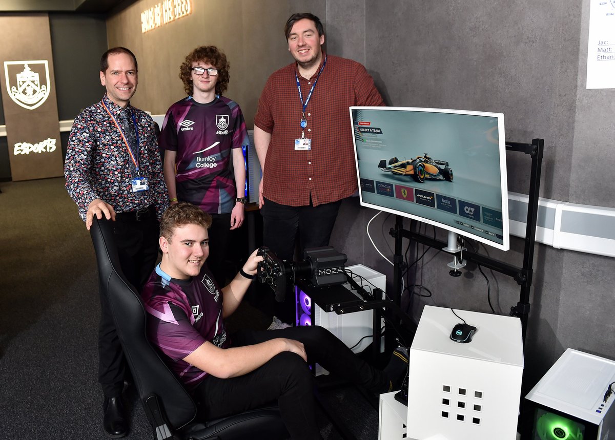 Burnley College provides opportunities for youngsters to access top simulation equipment funded by Burnley FC