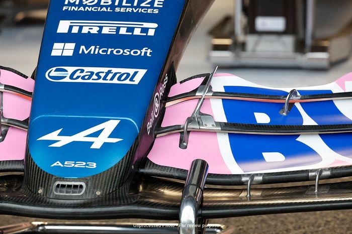 Alpine A523 Detalle del morro