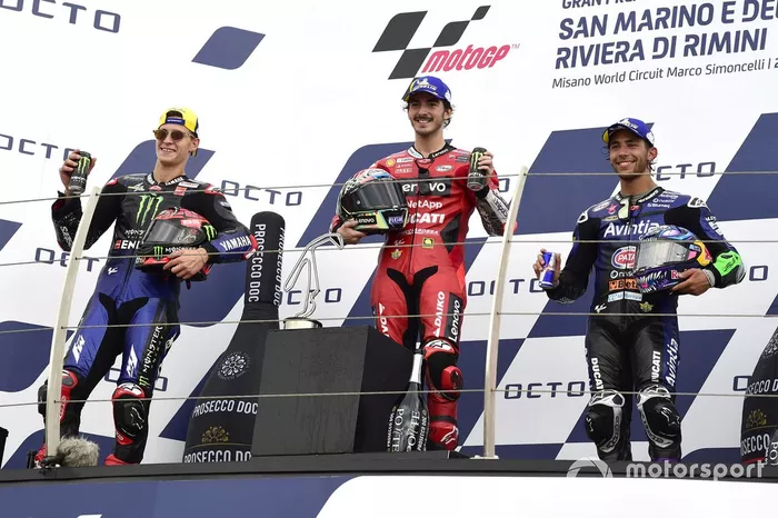 Fabio Quartararo, Yamaha Factory Racing, Francesco Bagnaia, Ducati Team, Enea Bastianini, Esponsorama Racing