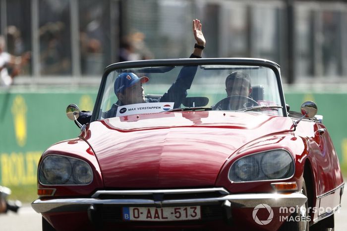 Max Verstappen, Red Bull Racing en el desfile de pilotos