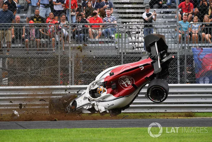 L'accident de Marcus Ericsson, Sauber C37 