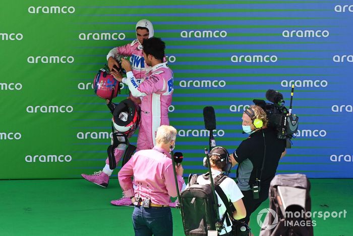 Lance Stroll, Racing Point y Sergio Pérez, Racing Point