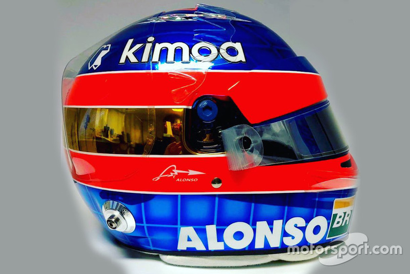 Il casco di Fernando Alonso, McLaren