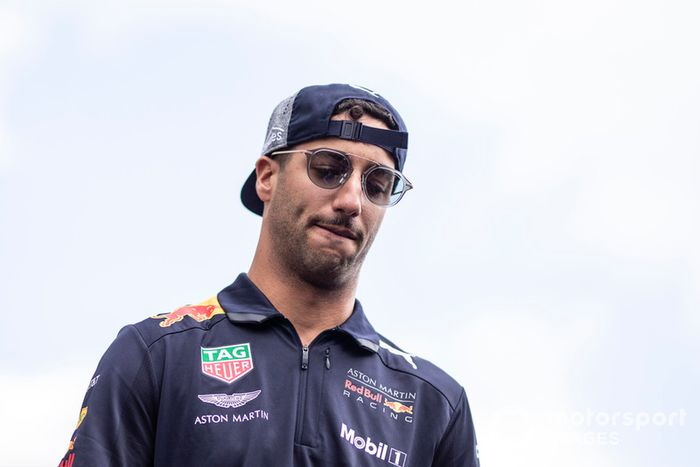 Daniel Ricciardo, Red Bull Racing en el desfile de pilotos