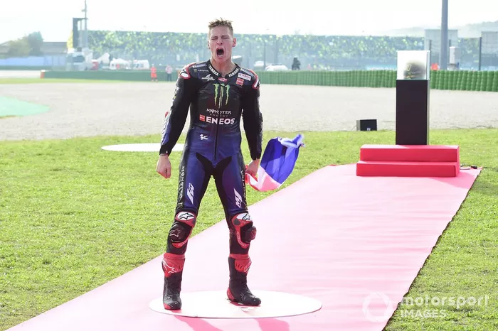 Le Champion du monde Fabio Quartararo, Yamaha Factory Racing fête son titre