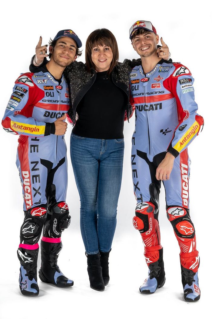 Enea Bastianini, Fabio Di Giannantonio, Gresini Racing con Nadia Padovani