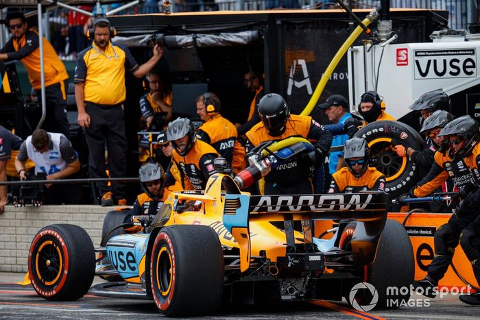 Felix Rosenqvist, Arrow McLaren SP Chevrolet, Pit Stop
