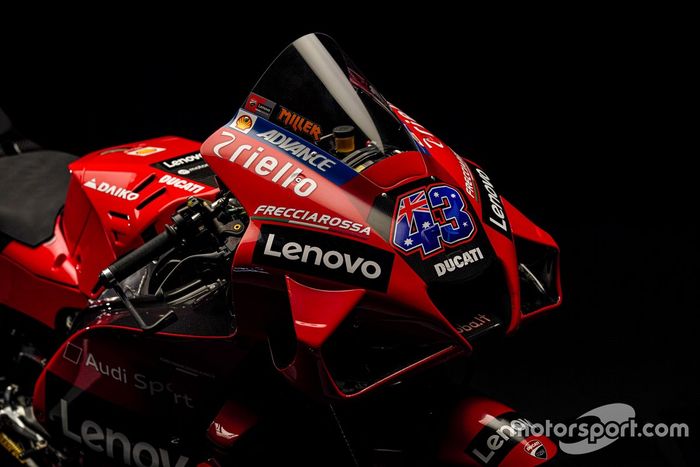 Detalle de la Ducati Desmosedici GP21