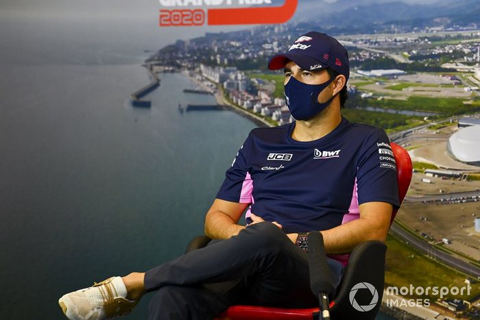 Sergio Pérez, Racing Point en la conferenci de prensa