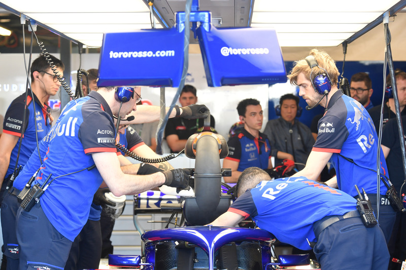 Scuderia Toro Rosso garage