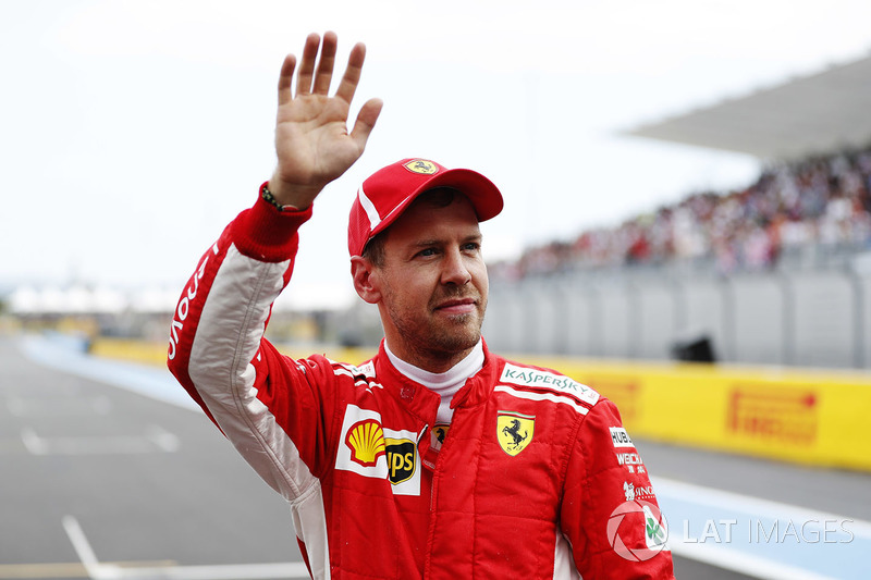Обладатель третьего места в квалификации Себастьян Феттель, Ferrari