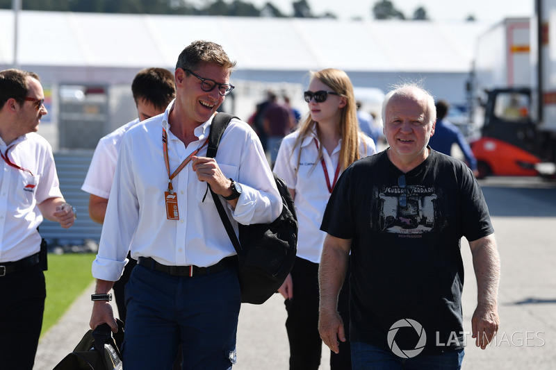 Bernd Maylander, FIA Safety Car Driver y Norbert Vettel,