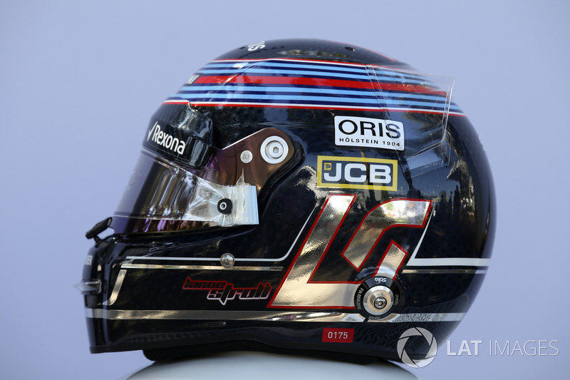 Le casque de Lance Stroll, Williams