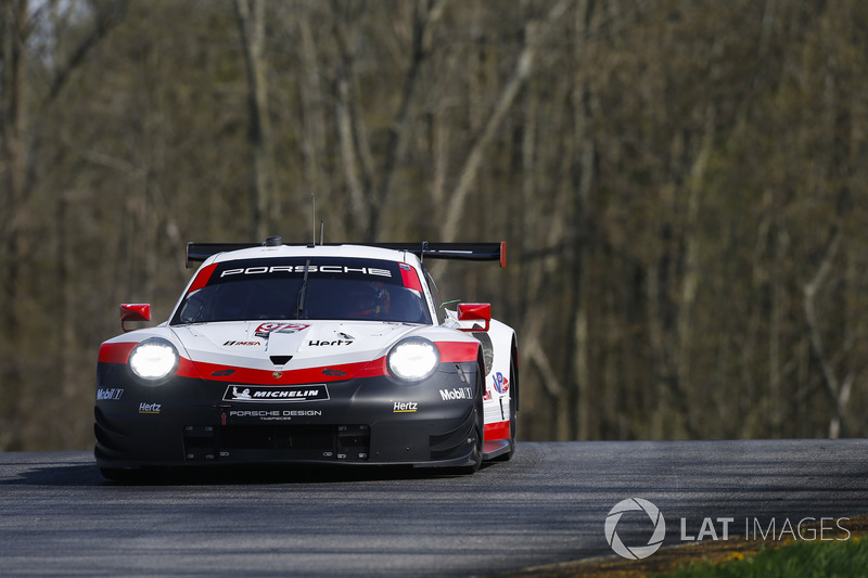 #912 Porsche Team North America Porsche 911 RSR, GTLM: Laurens Vanthoor, Earl Bamber