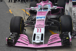 Носовой обтекатель и переднее антикрыло Sahara Force India VJM11