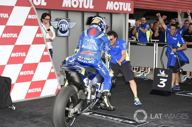 Third place Alex Rins, Team Suzuki MotoGP