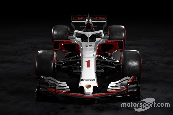 Posible aspecto de un Porsche de F1