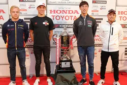 Felix Rosenqvist, Team LeMans, Pierre Gasly, Team Mugen, Hiroaki Ishiura, Cerumo Inging, Yuhi Sekiguchi, Team Impul