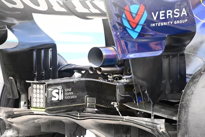 Detalle trasero del Williams FW43B
