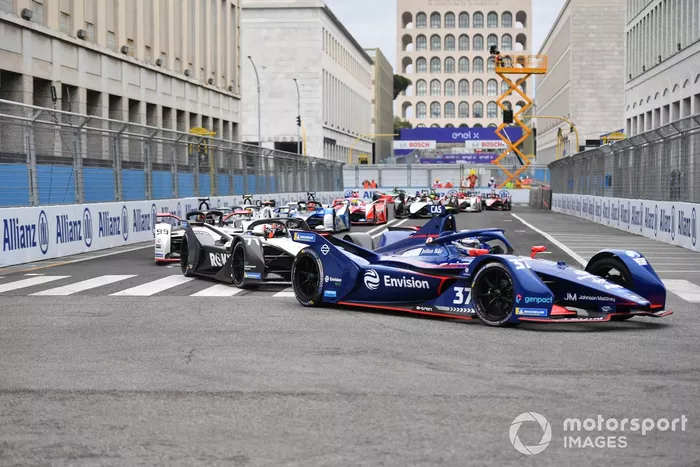 Nick Cassidy, Envision Virgin Racing, Audi e-tron FE07, en la salida