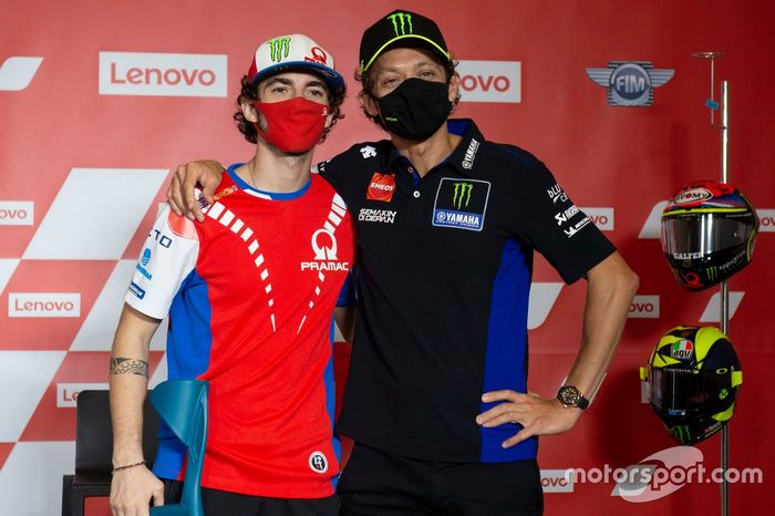 Valentino Rossi, Yamaha Factory Racing, Francesco Bagnaia, Pramac Racing