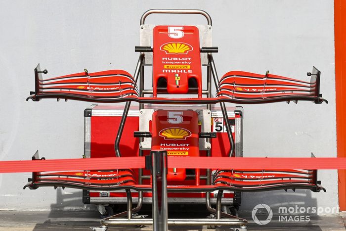 Alerones de Sebastian Vettel, Ferrari SF1000