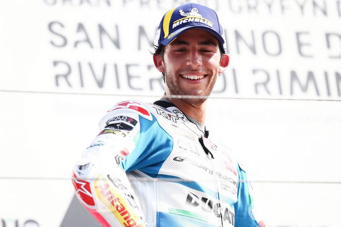Podio: segundo lugar Enea Bastianini, Gresini Racing