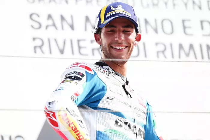 Podio: segundo lugar Enea Bastianini, Gresini Racing