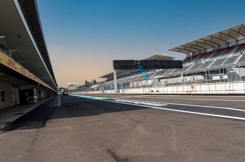 Preparaciones del Autódromo Hermanos Rodríguez para el GP de México de F1