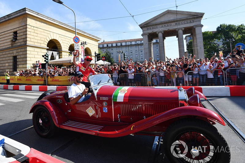 Kimi Raikkonen, Ferrari su un'Alfa Romeo Storica