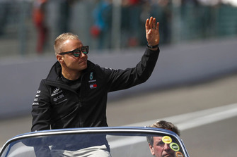 Valtteri Bottas, Mercedes AMG F1, lors de la parade des pilotes