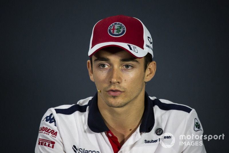 Charles Leclerc, Sauber in press conference