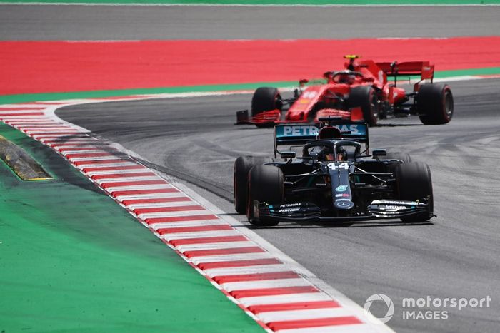 Lewis Hamilton, Mercedes F1 W11 EQ Performance, Charles Leclerc, Ferrari SF1000