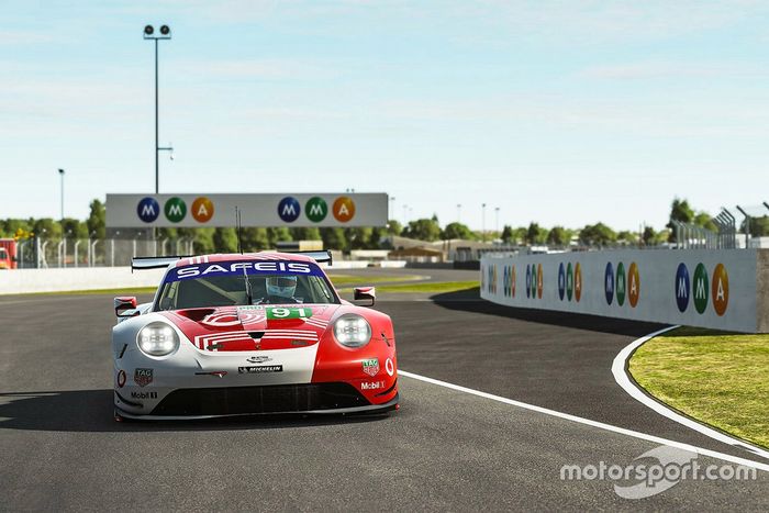 #91 Porsche Esports Team Porsche 911 RSR: André Lotterer, Neel Jani, Mitchell Dejong, Martti Pietila