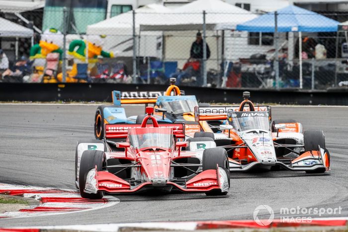 Marcus Ericsson, Chip Ganassi Racing Honda, Graham Rahal, Rahal Letterman Lanigan Racing Honda